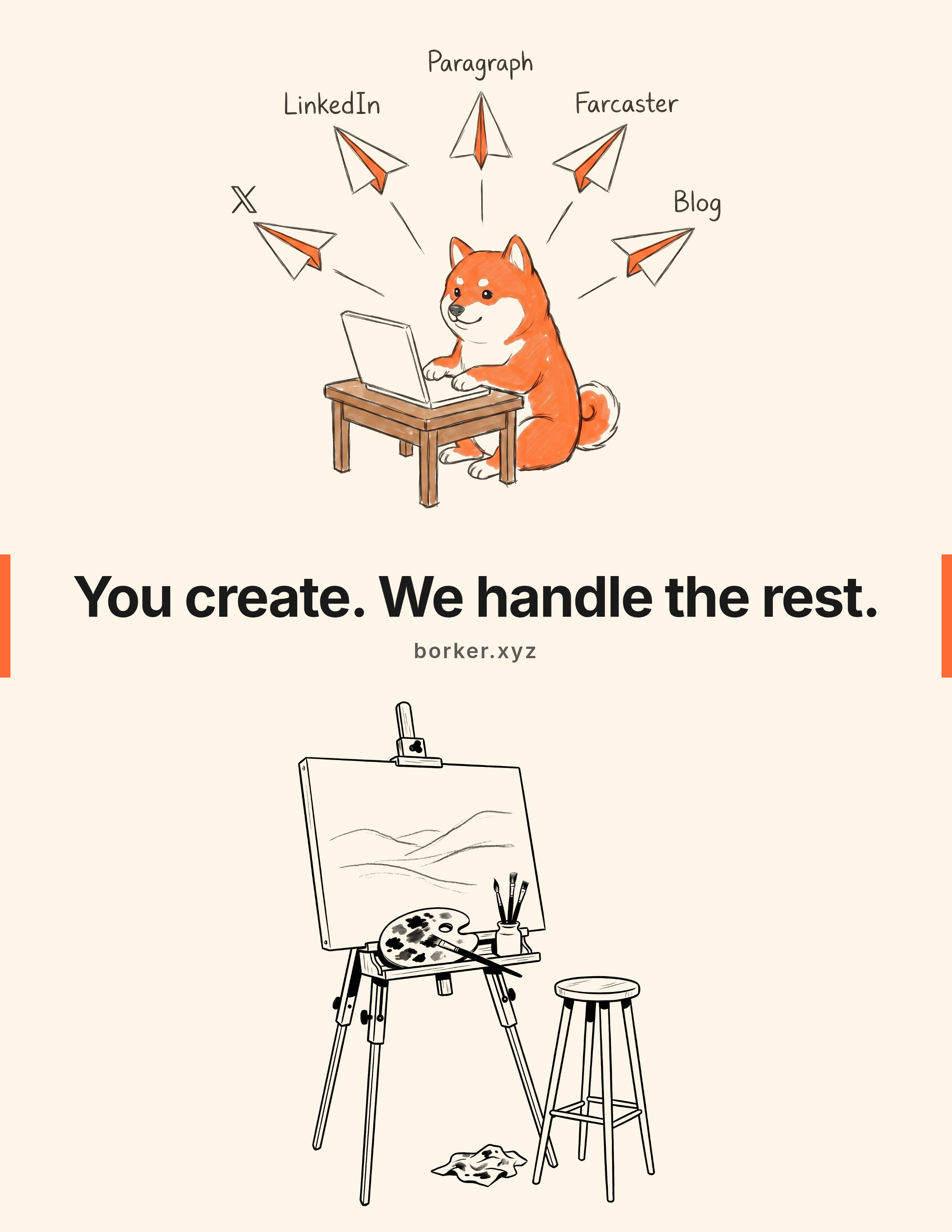 Borker magazine ad: artist variant